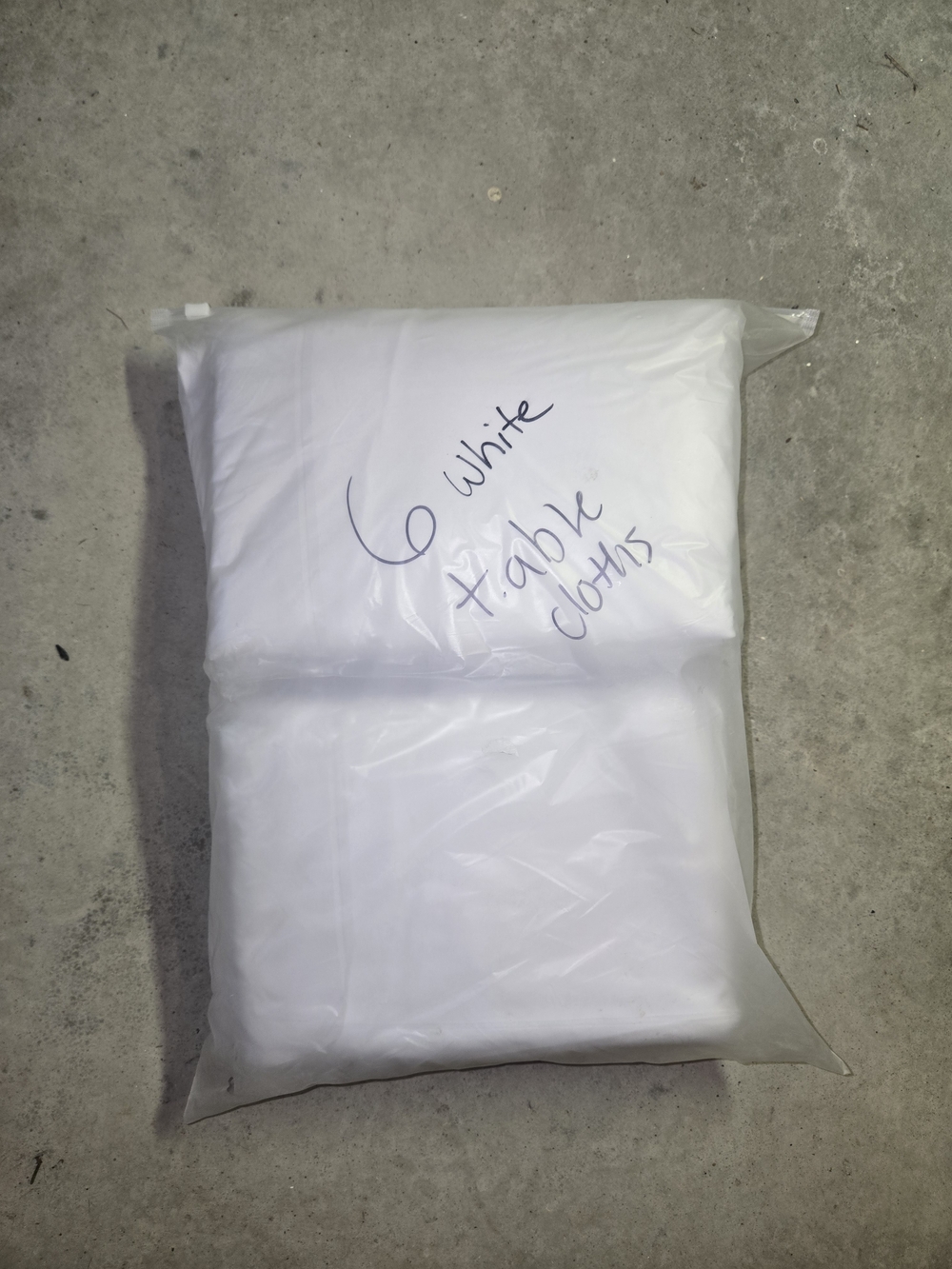 White Tablecloths - Pack of 6